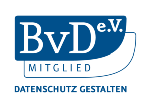BvD Mitgliedslogo des Berufsverbands der Datenschutzbeauftragten Deutschlands